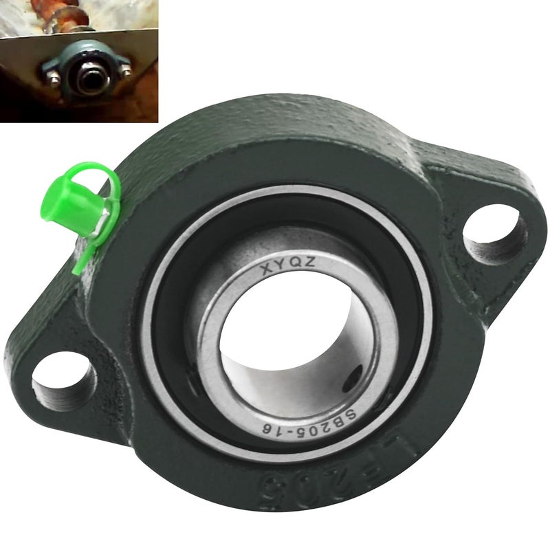 FancyTark 1411000-1in Cast Flange Bearing 2-Holed Compatible with Sal-tDogg, SH-PE and TG-S 1400050, 1400050SS, 1400100, 1400100SS, 1400200SS, 1400250SS, 1400300SS,1400400, 1400450, TGS07, LF205 Series - Image 1